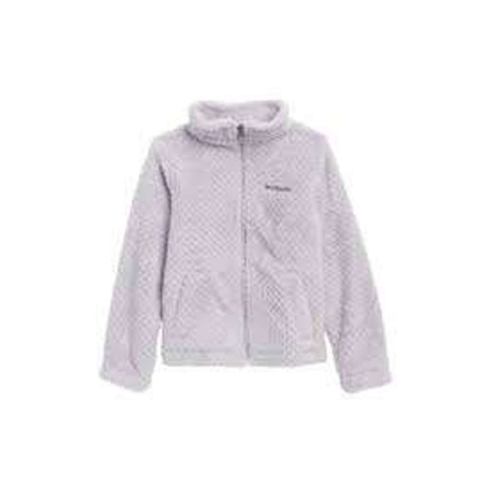 Columbia Lavender Girls Fire Side Sherpa Full Zip Fleece Jacket LARGE Outdoor